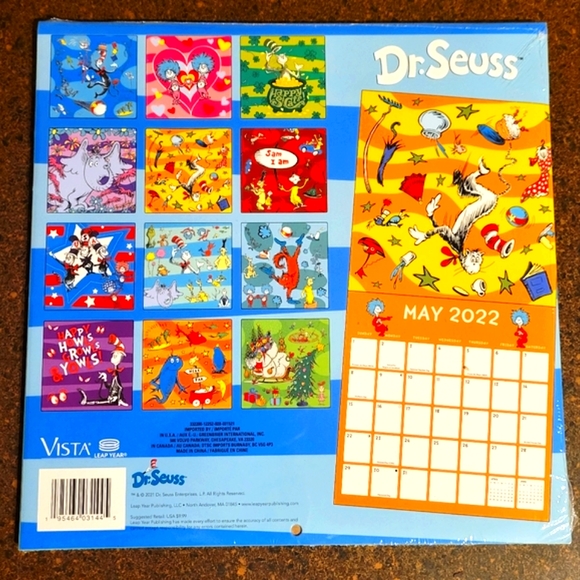 NEW 2022 Dr. Suess 16 Month Wall Calendar - Picture 4 of 12